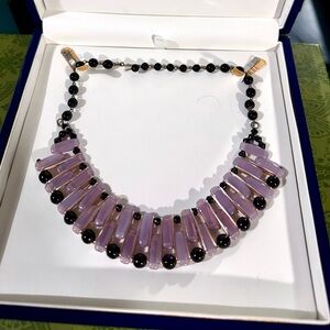 Vintage German Art Deco Glass Necklace